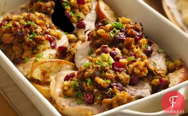 Kotlety schabowe z jabłkami i farszem