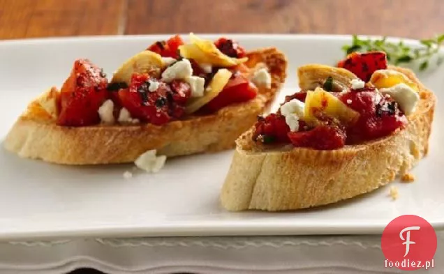Bruschetta pomidorowo-Karczochowa z fetą