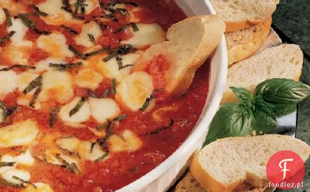 Mozzarella i bazylia z sosem Marinara