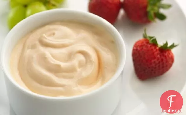 Zdrowy Puszysty Pomarańczowy Owocowy Dip