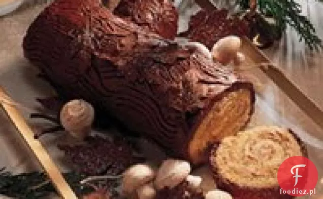 Bûche de Noël z lukrem maślanym