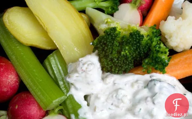 Dip oliwkowo-Pietruszkowy z Crudités