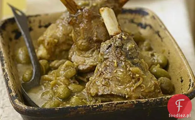 Jagnięce Golonki Z Oliwkami I Konserwowaną Cytryną
