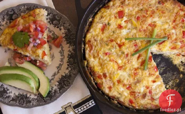 Kurczak Frittata z salsą pomidorową