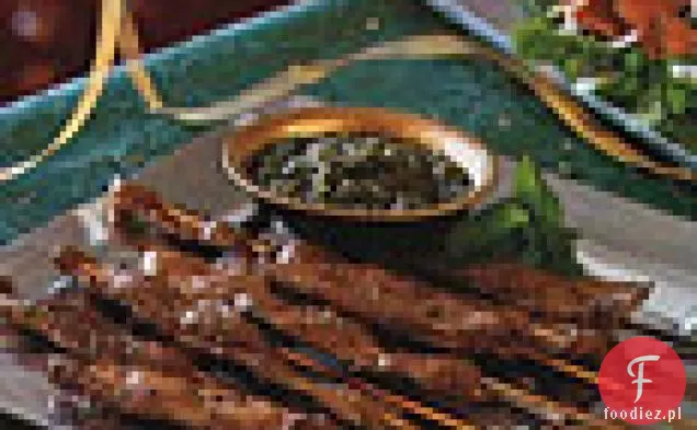 Jagnięcina z pesto migdałowo-miętowym