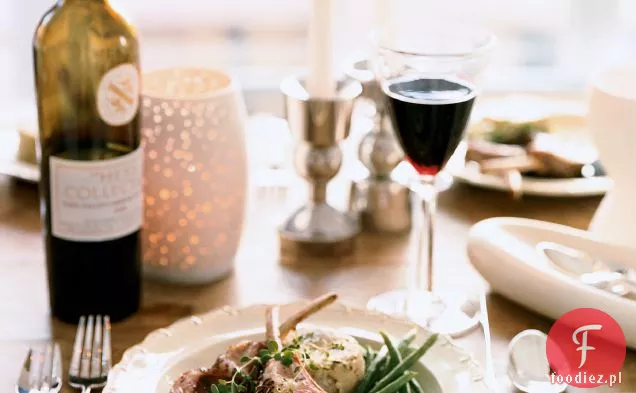 Zapiekana w ziołach jagnięcina z sosem dymnym Cabernet