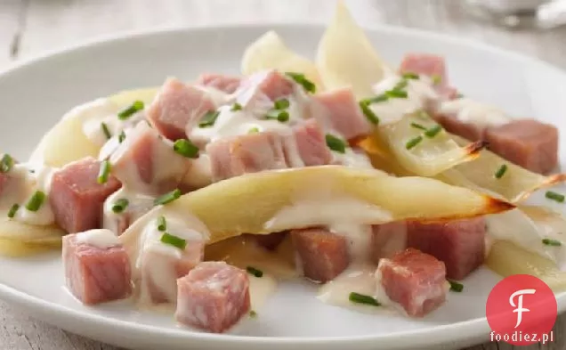 Grillowana szynka i ziemniaki Au Gratin opakowanie foliowe