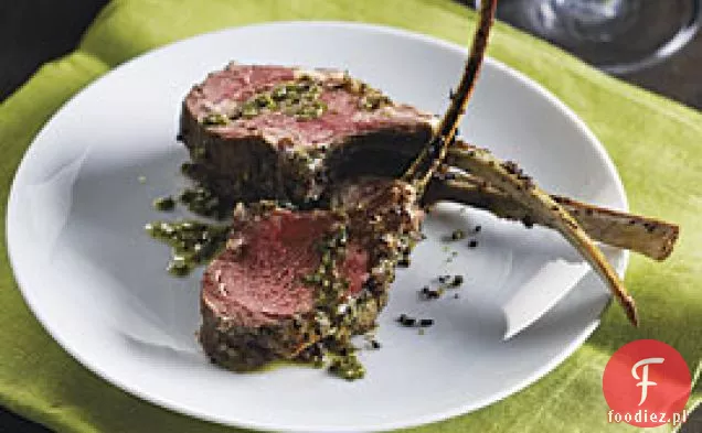 Pieczeń z jagnięciny z salsą cytrynowo-miętową Verde