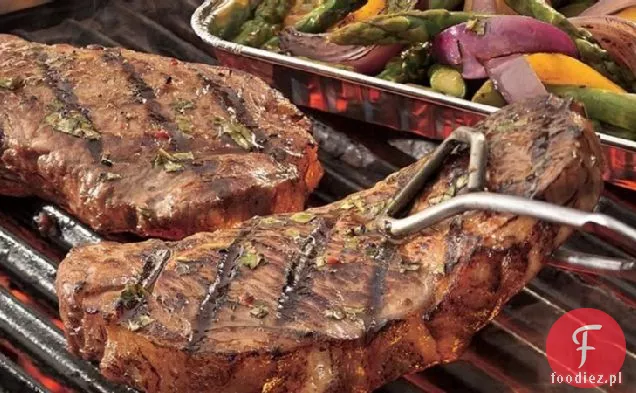 Grillowany włoski stek z warzywami