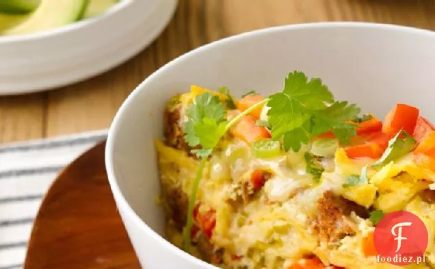 Slow-Cooker Meksykańska Zapiekanka Śniadaniowa