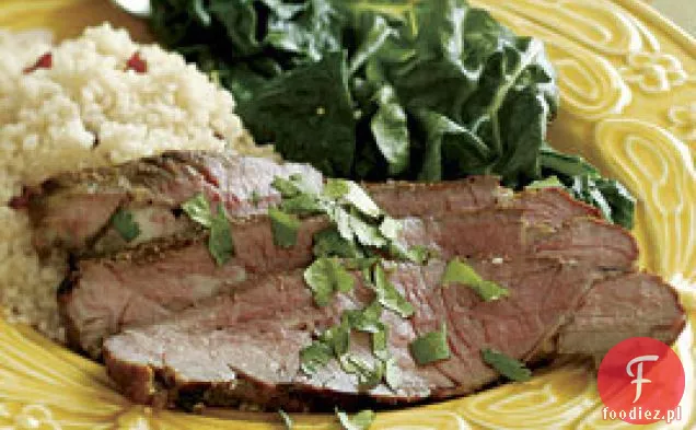 Grillowana Noga Jagnięcina Z Czosnkiem I Przyprawami Curry