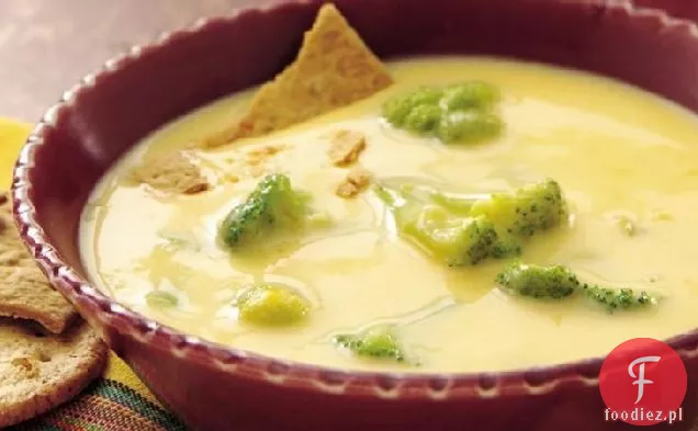 Zupa z serem Cheddar i brokułami