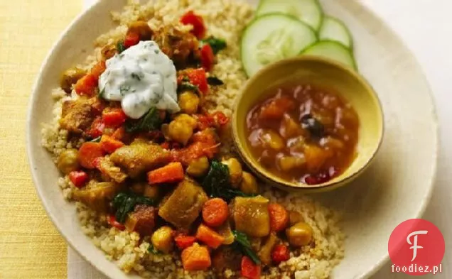 Curry warzywne wolno gotowane z kuskusem