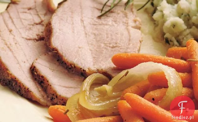 Rozmaryn pieczeń wieprzowa z marchewką