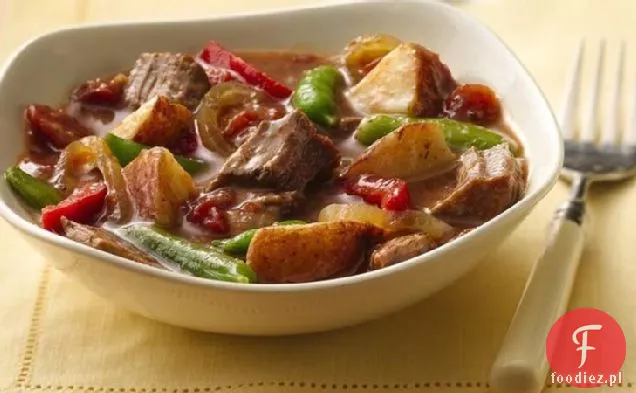 Slow-Cooker stek i ziemniaki obiad