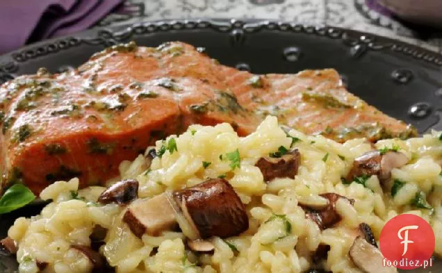 Łatwe Pieczone Risotto Z Grzybami I Cebulą