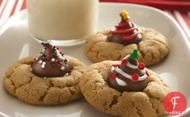 Christmas Peanut Butter Blossoms