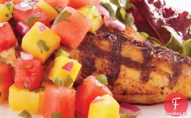 Kurczak z arbuzem-Salsa Mango