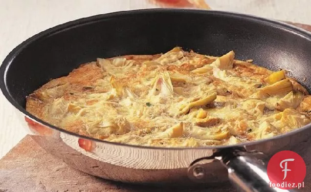 Bezglutenowy Karczoch Bazylia Frittata