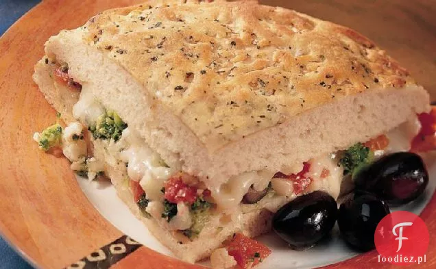 Włoska Kanapka Warzywna Focaccia