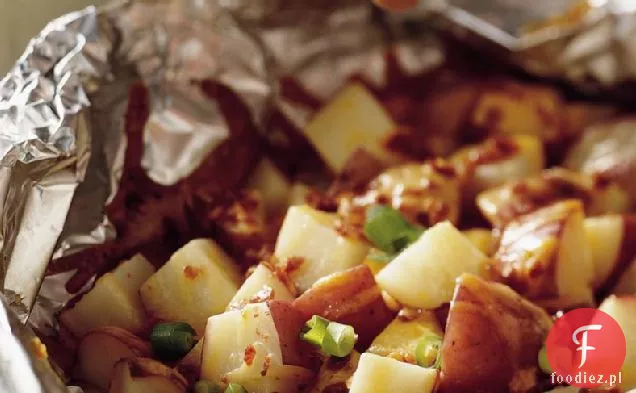 Grillowane Smoky Cheddar Ziemniaki Opakowanie Foliowe