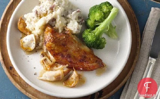 Slow-Cooker Dwadzieścia Czosnek Kurczaka Obiad