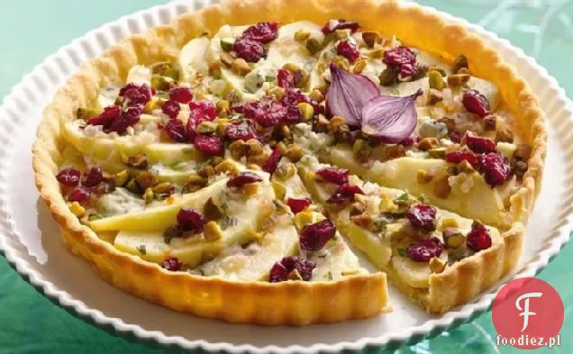 Tarta z jabłkami i serem pleśniowym
