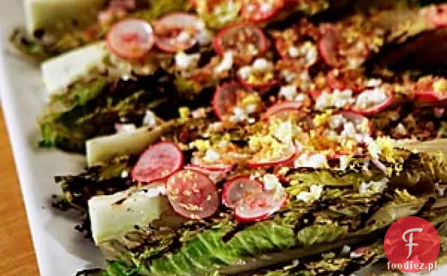 Grillowana Rzymska z rzodkiewką, jajkami na twardo i tostami Bre