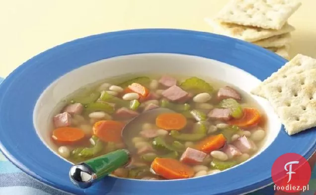 Zupa warzywno-Fasolowo-szynkowa