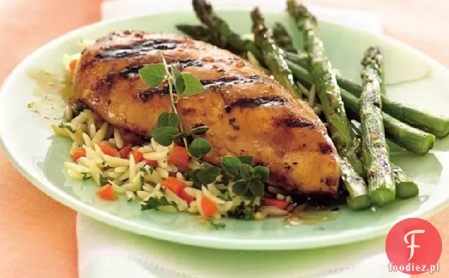 Grillowany kurczak z sosem brzoskwiniowym Oregano