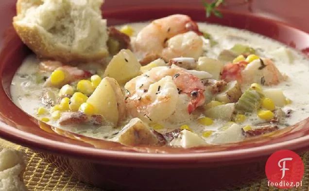 Kukurydza i krewetki Chowder