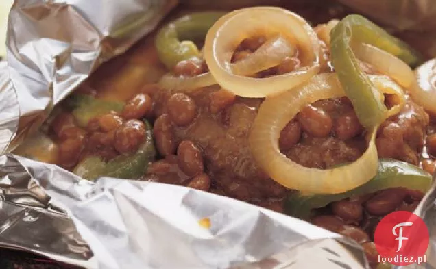 Old West Grillowana fasola i Burger opakowania foliowe