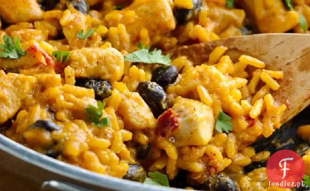 Dynia i czarna fasola Cheesy Enchilada patelnia