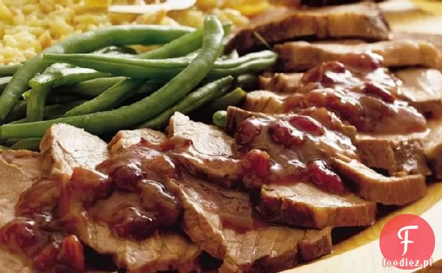 Pieczeń wieprzowa z żurawiną