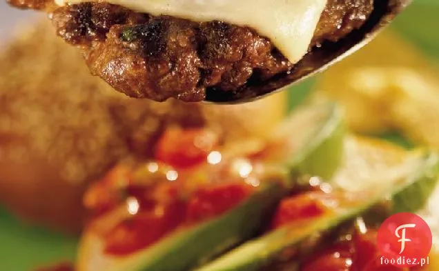 Salsa Topped Grillowane Burgery Taco