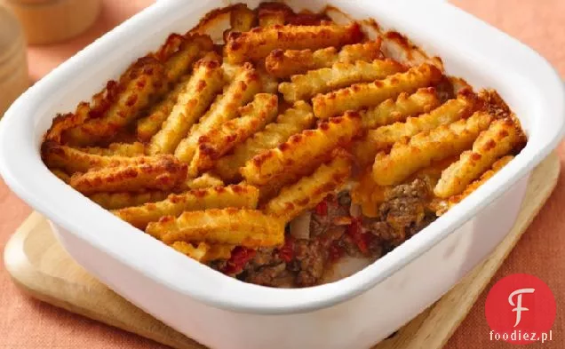 Burger and Fries Pot Pie