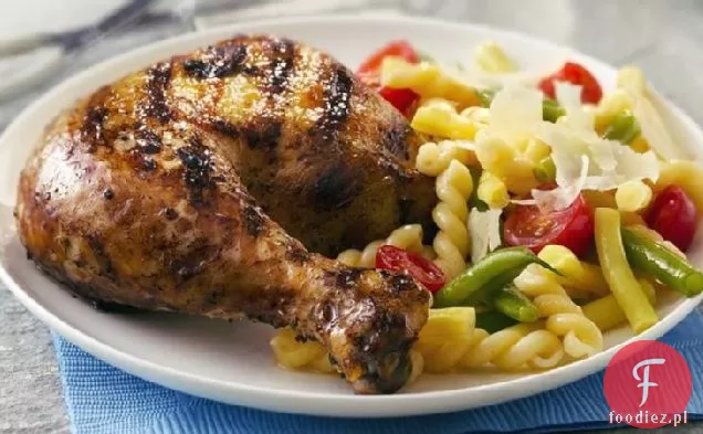 Grillowany czosnek, cytryna i pieprz masło kurczak