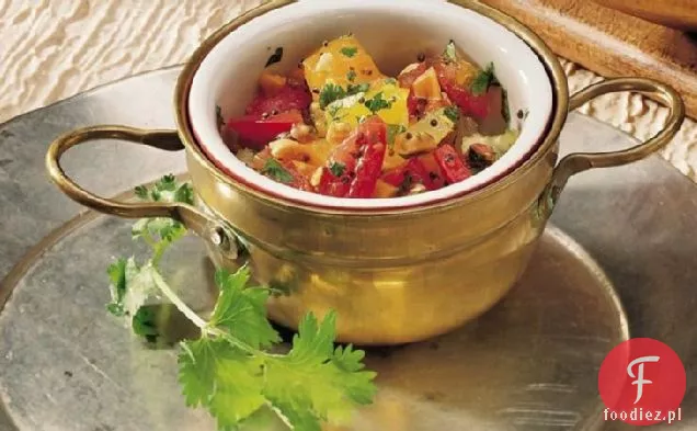 Sałatka Z Posiekanych Pomidorów (Tamatar Nu Salade)