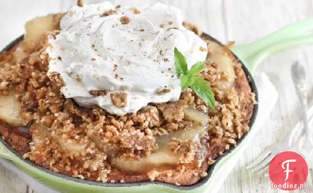 Apple Crisp Snickerdoodle Skillet Cookie