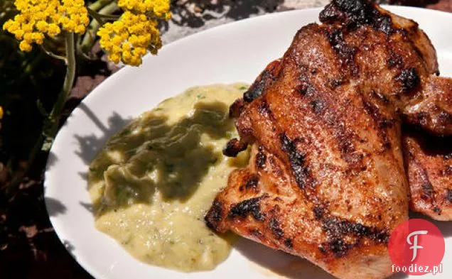 Chipotle grillowane udka z kurczaka z pikantnym sosem Tomatillo