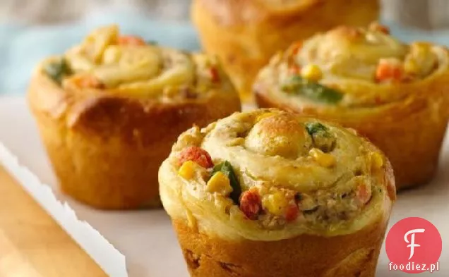 Kurczak Pot Pie Cupcakes