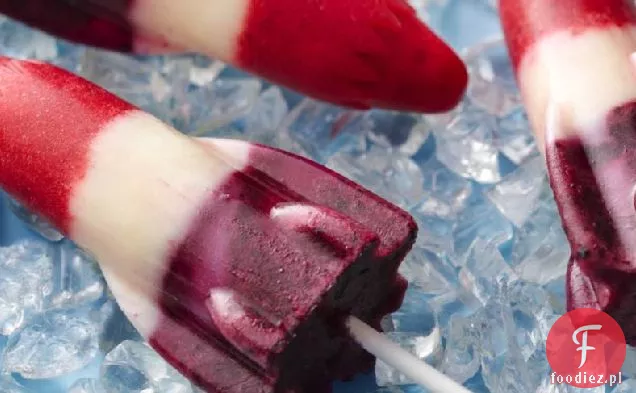 Red, White and Blueberry Lemonade Pops