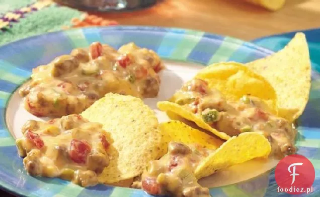 Slow-Cooker Pikantne Cheeseburger Nachos