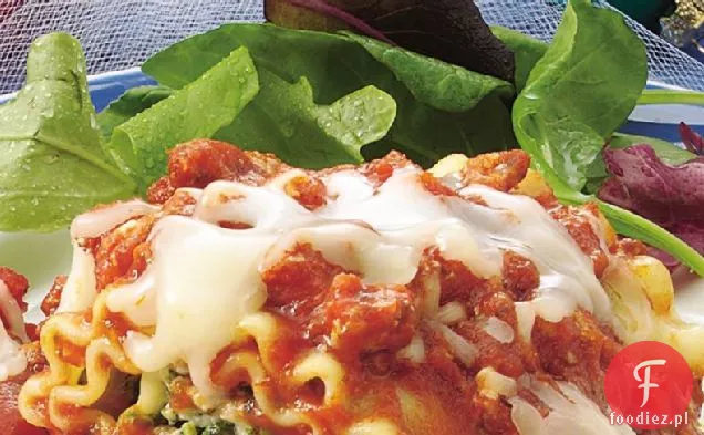 Serowy Szpinak Lasagne Roll-Ups