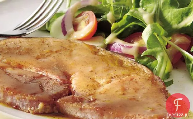 Łatwy Glazurowany Stek Z Szynki