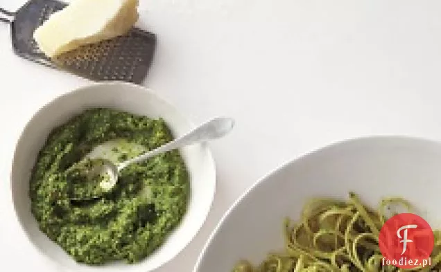 Musztardowe zielone i pieczone Pesto czosnkowe z serem Pecorino-romano