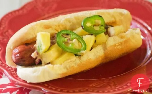 Meksykańskie Hot dogi z salsą ananasową