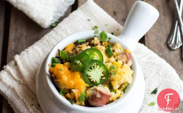 Slow-Cooker Cheesy Corn Dog Casserole