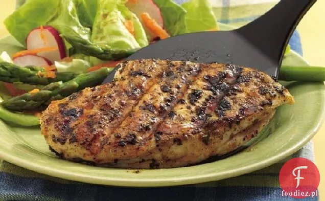 Szałwia i czosnek grillowane piersi kurczaka