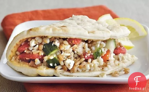 Śródziemnomorskie Kanapki Flatbread
